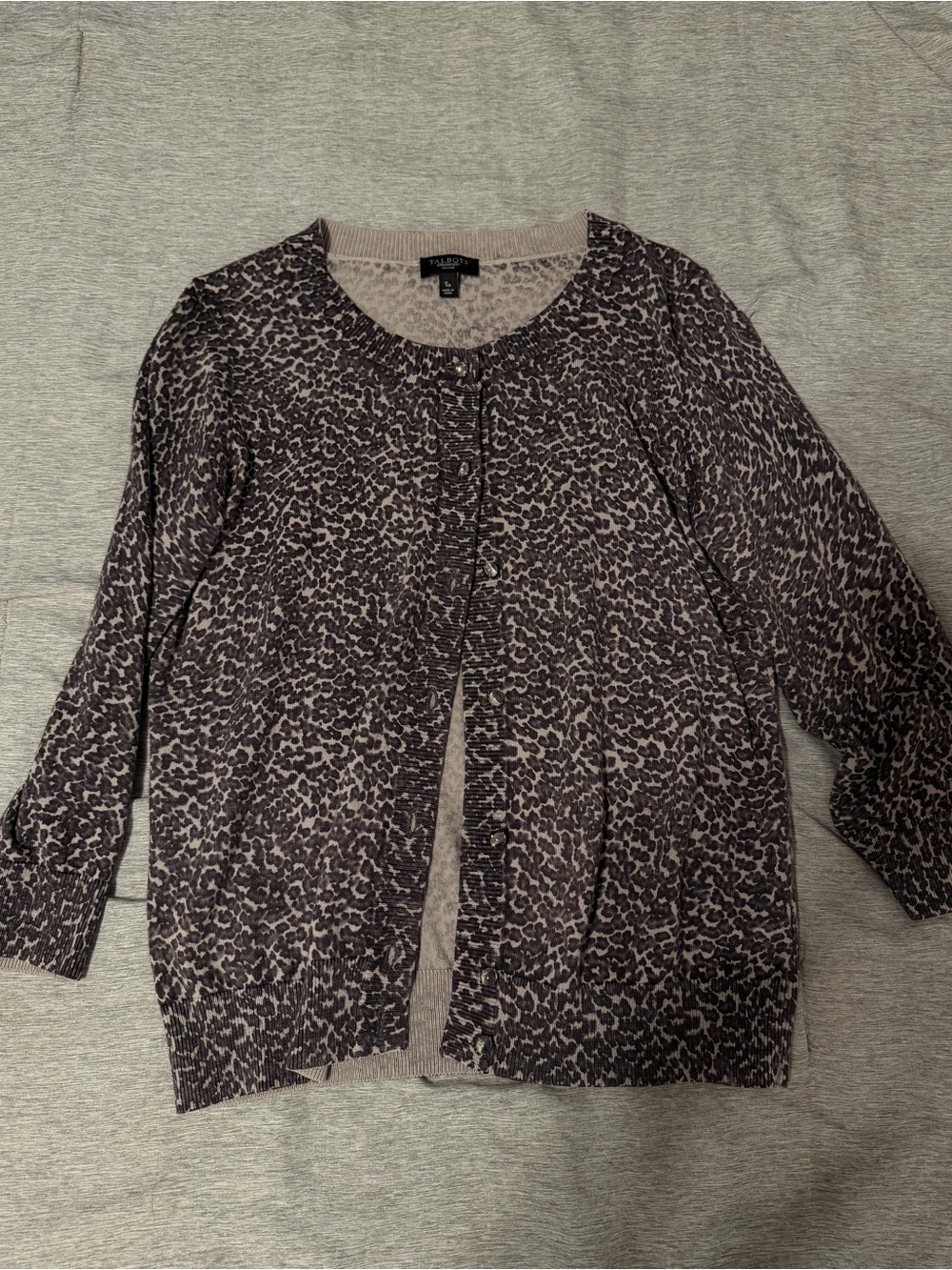 Talbots animal print , cheetah cardigan